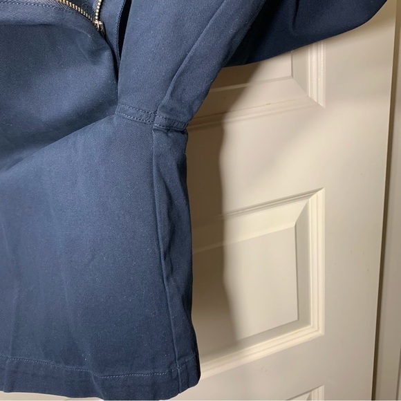 CHAPS Navy Blue Classic Bermuda Shorts Cotton Flat Front 9" Inseam Cotton Sz 36 - Picture 8 of 9